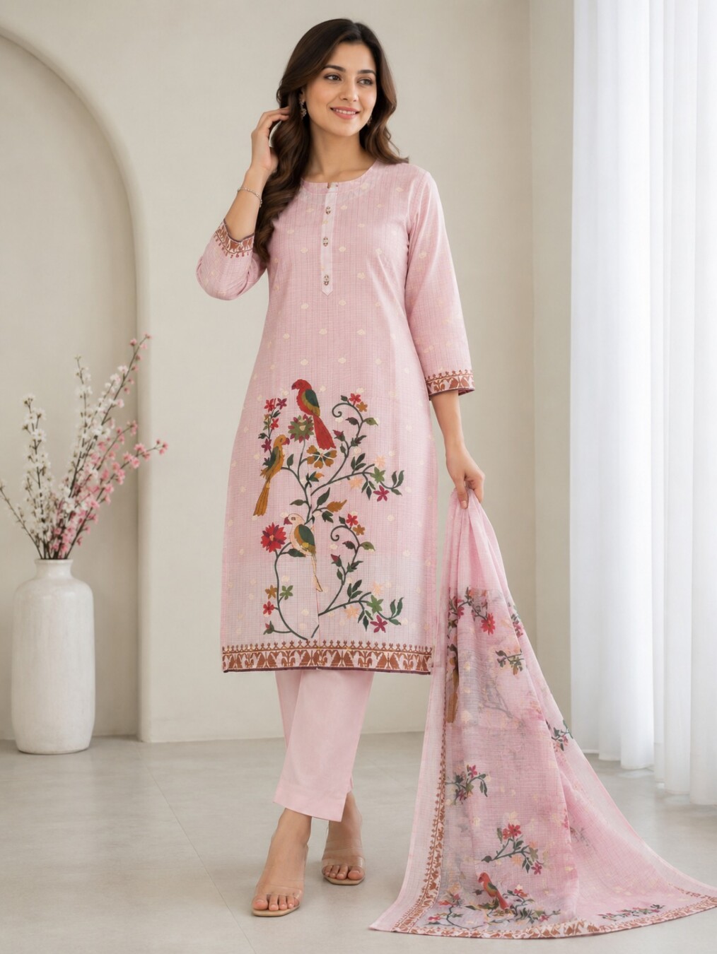 Pink Traditional Ethnic Costume